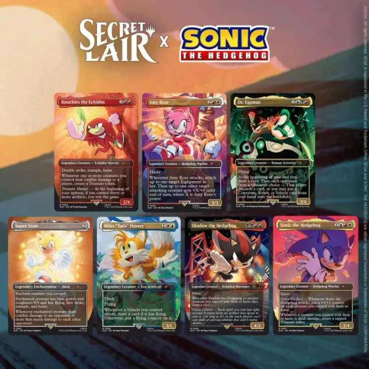 Magic Secret Lair x Sonic: Friends & Foes