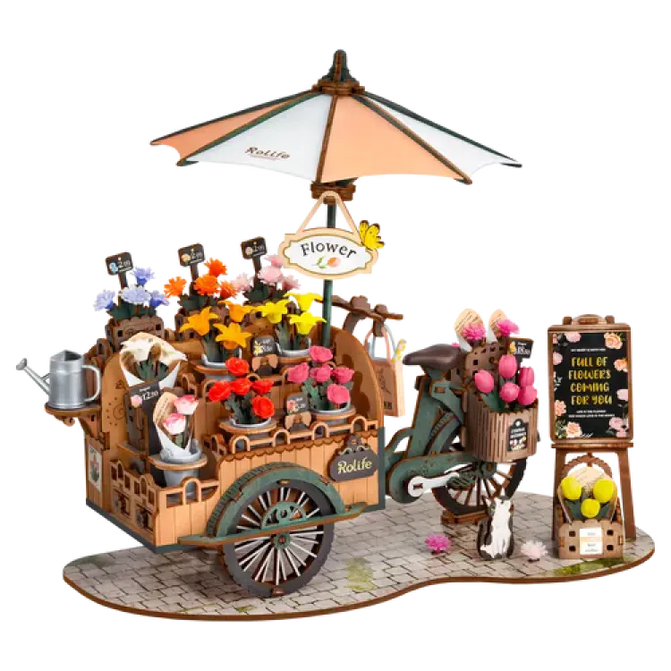 Robotime Blossom Cart