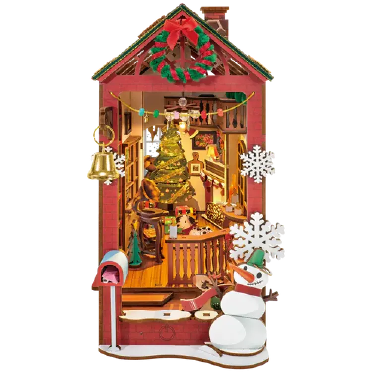 Robotime Book Nook Christmas Indoor Scene